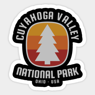 Cuyahoga Valley National Park Retro Sticker